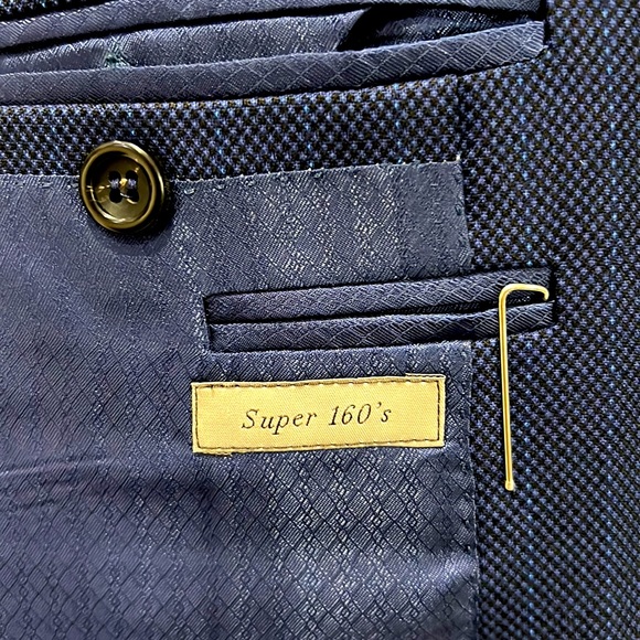 CANALI Classic Fit Two Button Stretch Suit, Blue, Size 40R (US) / 50R (EU) - Picture 3 of 11